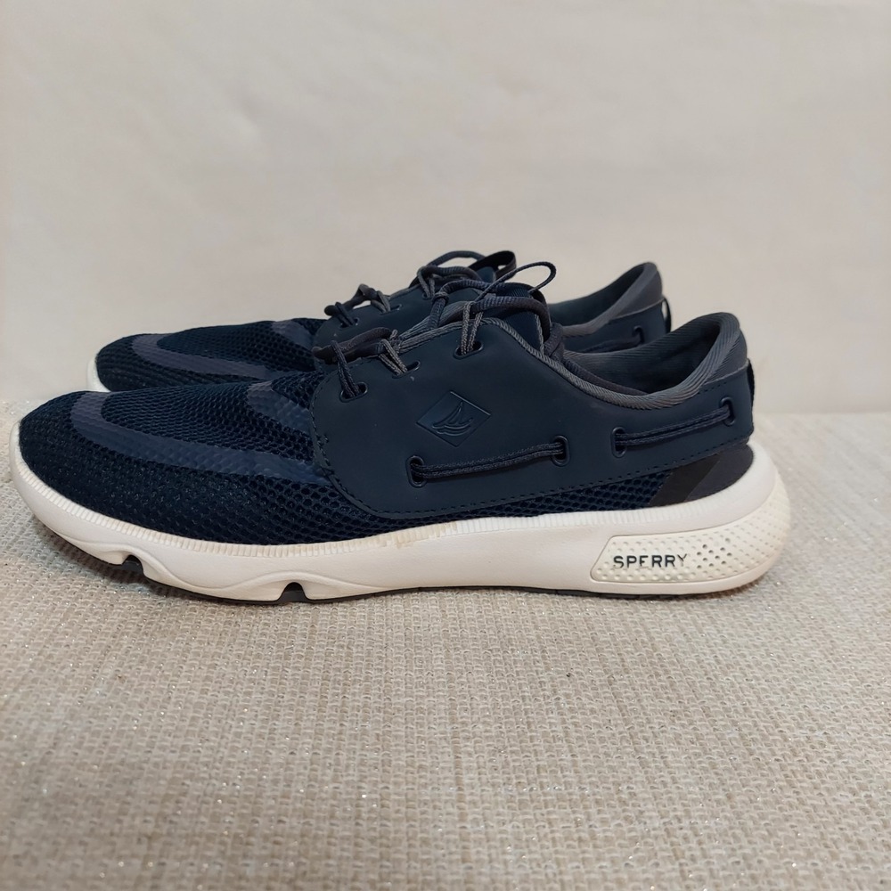 Sperry Women's 7 Seas 3 Eye Shoes‎ Navy Size 10 Medium STS87583